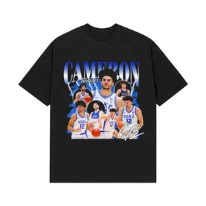 Cameron Boozer College Basketball Men T-Shirt – Graphic Tee Featuring Iconic Player Moments, Perfect for Fans and Basketball Enthusiasts