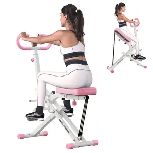 Squat Machine for Home, 2 in 1 Squat Rowing Machine, Foldable Leg Training Machine, Squat Trainer for Glutes Adjustable & Exercise