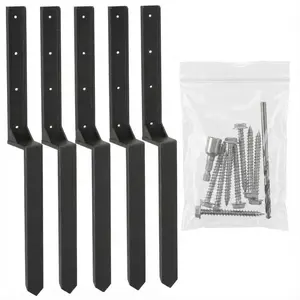 Garvee 2/4/6 Packs Fence Post Repair Stakes-Heavy Duty Metal Fence Repair Kit for Wood Fencing and Mailbox, Leaning Fences Post Support Anchor