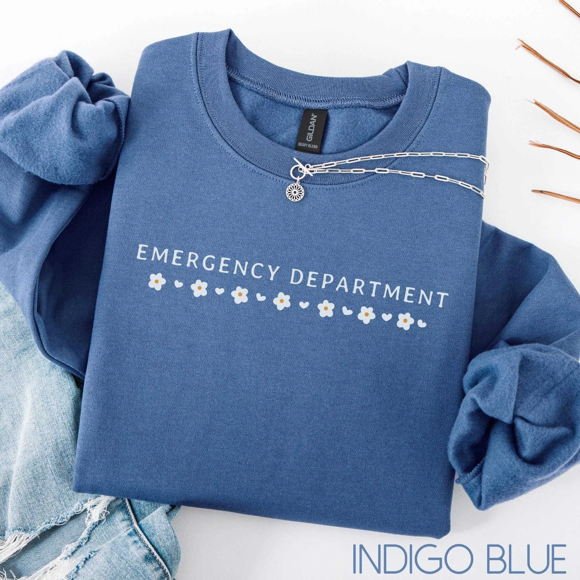 Emergency Department T-SHIRT Or Sweatshirt, Ed Nurse Shirt, Emergency Nurse Gift, Er Department , Ed Nurse , Ed Nurse Tee Cotton Fabric