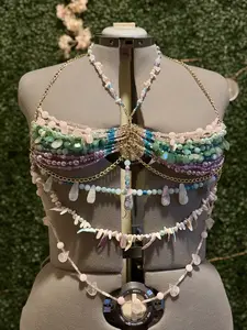 Beaded Fairy Goddess Bra – Handcrafted for Ethereal Style