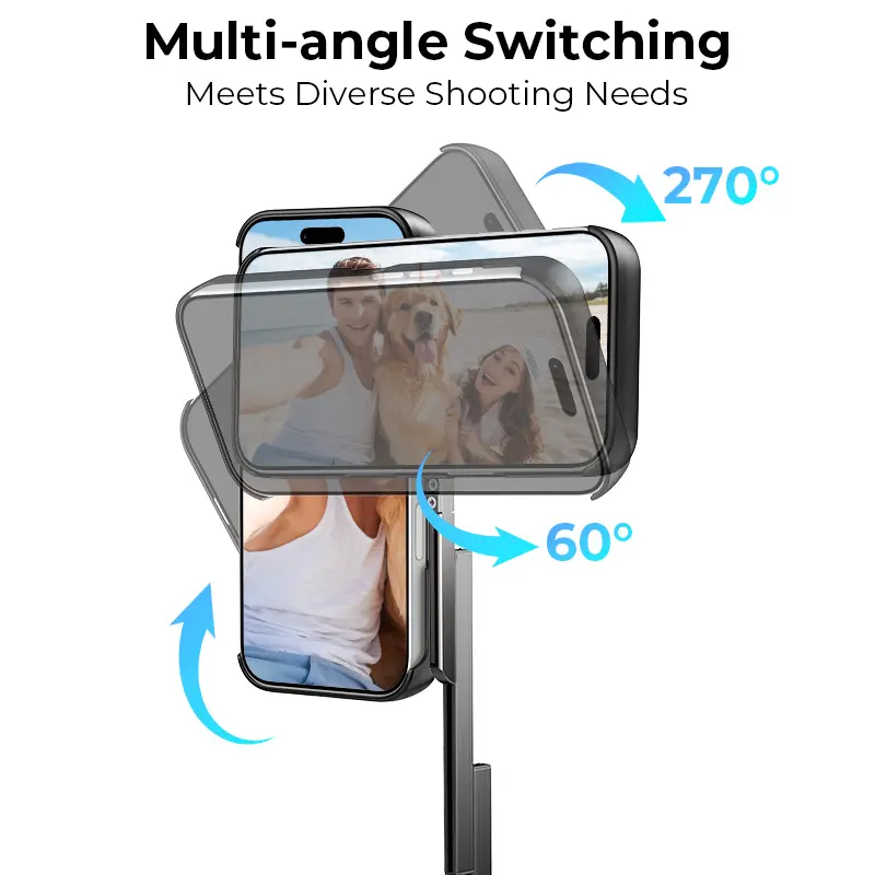 iPhoneアクセサリー TIDEOK 3-in-1 Phone Case Selfie Stick TIDEOK Bluetooth & Extendable Selfie Stick Phone Case for iPhone