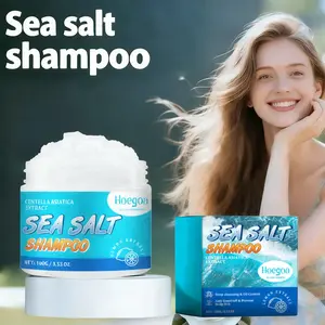 Sea Salt Shampoo - 100 g,Deep cleansing & Oil Control,Anti-Dandruff& Prevent Scalp Itch,Centella Asiatica Extract Shampoo for for All Hair Types,Smooth & Refreshing,Refreshing Scalp Care,Glycerin Formula