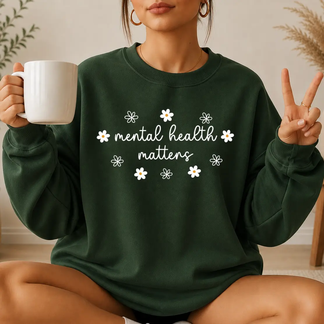 Mental Health Matters Sweatshirt, Mental Health Awareness Crewneck, School Counselor Pullover, Behavioral Therapist Gift, Occupational Therapy Sweatshirt