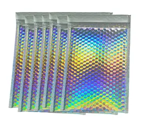Holographic Silver Metallic Bubble Mailers Size 6.5x10 Holographic Silver Metallic Bubble Mailers Size 6.5x10