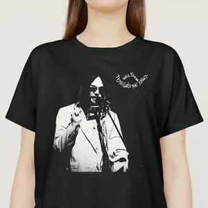 Vintage Neil Young Shirt: Unisex Cotton Tee