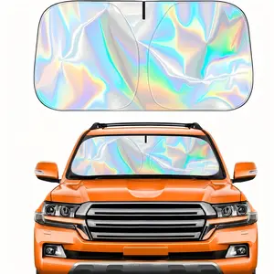 Universal Car Windshield Sunshade — Foldable, Reflective Design,Suitable for Windshield and Window Sun Protection; Features an Overlapping Design. Car Interior Accessory, Summervibes