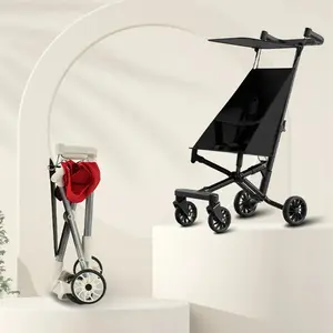 Lightweight and Compact Coast Rider Stroller with Canopy One Hand Easy Fold Soft Ride Wheels Lightweight Stroller for Toddlers