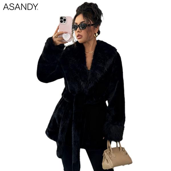 ASANDY Women’s Winter Lace-Up Leopard Print Faux Fur Coat Elegant Synthetic Leather Jacket Warm & Fashionable Outdoor Sports Coat Suitable for Cold Weather Suitable for Both Autumn and Winter ASANDY Women’s Winter Lace-Up Leopard Print Faux Fur Coat Elegant Synthetic Leather Jacket Warm & Fashionable Outdoor Sports Coat Suitable for Cold Weather Suitable for Both Autumn and Winter