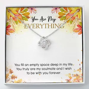 Girlfriend Necklace, Wife Necklace, You Are My Everything Necklace “ Gift For Her “ Necklace With Gift Box 187, Friendship necklace, matching sets, BFF gifts, meaningful jewelry, best friend forever