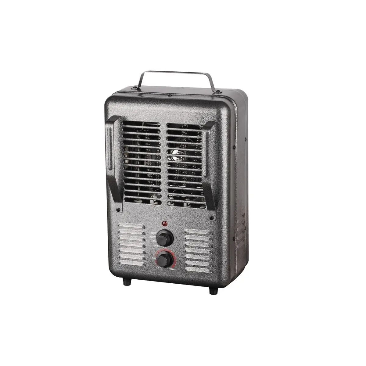 212 MAIN Portable Metal Steel Milkhouse Heater - 1500W 120V Household Garage Heater with Handle, 4-Position Switch, Adjustable Heating Temperature, High/Low Settings, Fan Only Function, Temperature Control, Manufacturer Warranty, 600W & Above Appliance