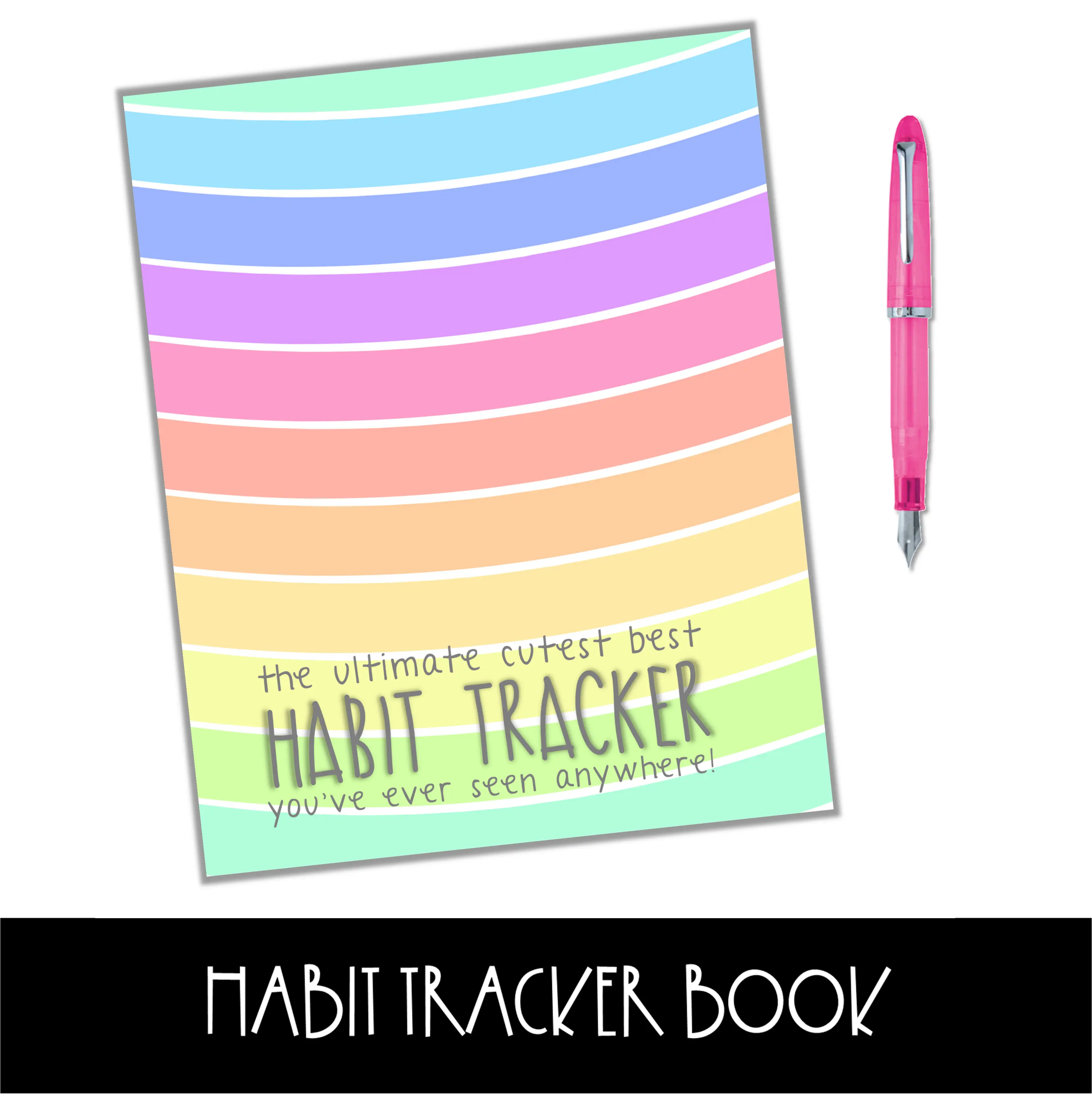 Habit Tracker Journal - 24 months, full color interior, stay on track with monitoring and meeting your goals