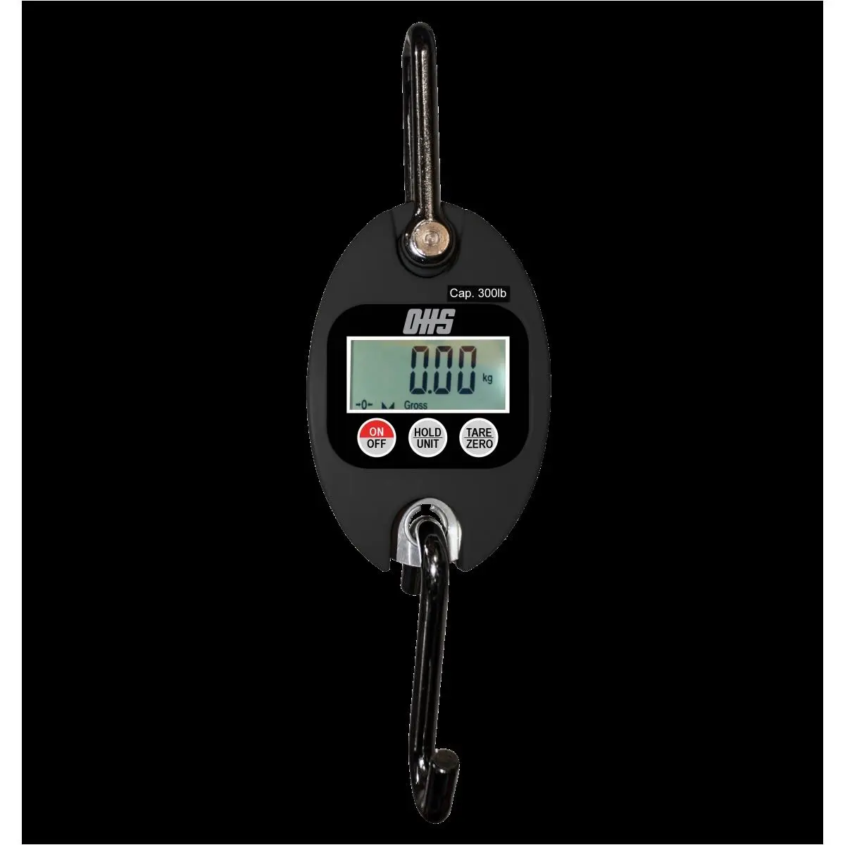 212 MAIN Heavy Duty Digital Hanging Scale with Steel Hook, 600lb Capacity Hoist Digital Scale for Kitchen, Luggage Weighing