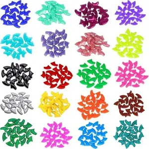100pcs Cat Nail Caps, Colorful Pet Soft Claws Nail Covers for Cat Claws with Glue and Applicators Medium