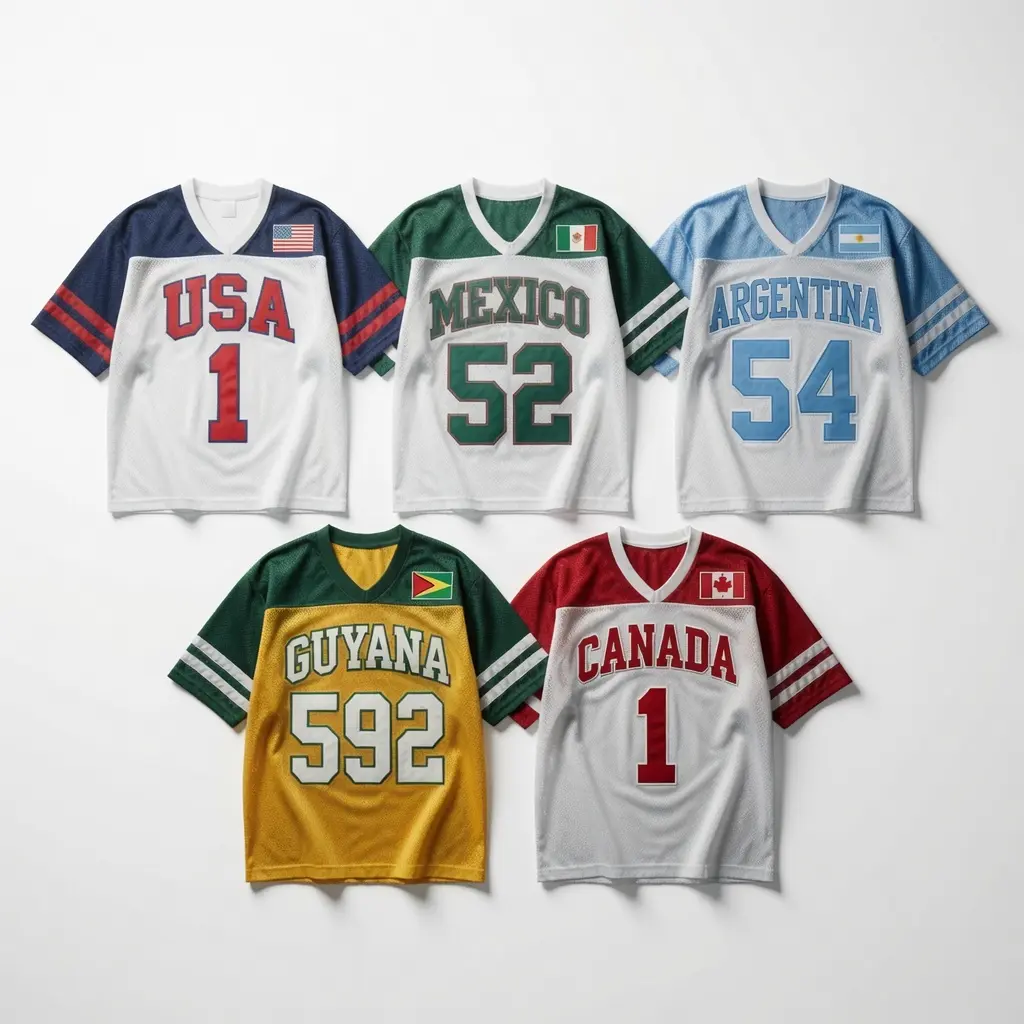 Unisex Country Crop Top Jerseys - Oversized Menswear Boxy Fit Fashion Jerseys - Ayiti - Puerto Rico - Dominican Republic Tê- Cuba - Panama - Colombia - Carribean Jerseys - Sports Top Tshirt - Graphic T-Shirt