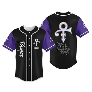 Prince Purple Rain Baseball Jersey Jersey, 80s Music Fan Baseball Jersey Shirt, Sport Jersey for Men and Women, Baseball Jersey Style