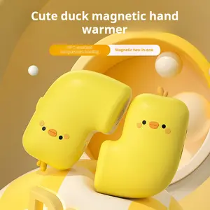 Magnet Hand Warmers Rechargable Cute Duck Design 3 Levels Fast Heating Electric Hand Warmers, Portable Pocket Heater Gifts for Women Men Outdoor Camping Hunting Golf