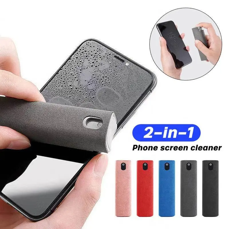 "Ultimate 2-in-1 Screen Cleaner: Say Goodbye to Dust and Smudges. Includes Microfiber Wiper Cloth for a Crystal Clear, Polished Finish!"