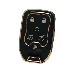 for Chevrolet Car Key Protection Cover Soft Durable Tpu Material 360 Degree Protection Fits Gmc Silverado Suburban Tahoe Acadia Sierra Terrain Yukon Car Key Protector