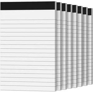 8 Pack Note Pads 4x6 Inch Paper of White Small Notepads for Work Study Lined Memo Pads Mini Pocket Notepad 4'' x 6'' Narrow Ruled Small Notebook Pads of Paper Refills for Office School  Supplies