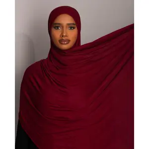 Premium Oversize Jersey Hijab - Garnet, Premium Quality, Comfortable Fit, Versatile Design, Ideal for Everyday Wear
