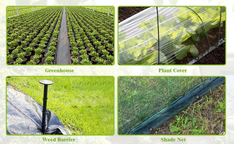 30 Pcs 4.3 inch Sturdy Plastic Stakes Anchors Rustproof for Holding Down Landscape Fabric Lawn Edging,Tents,Game Nets and Rain Tarps Black