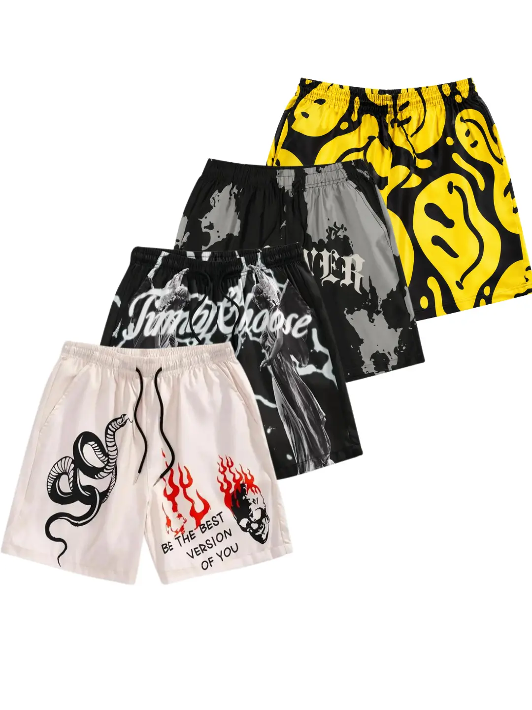 Men's Sporty Chic Graphic Shorts, Breathable Athletic Style with Letter Design & Deep Pockets for Gym, Pool, Beach Day, Men’s Shorts, Polyester Clothes, Quick-Dry, Dry Clean, Lightweight