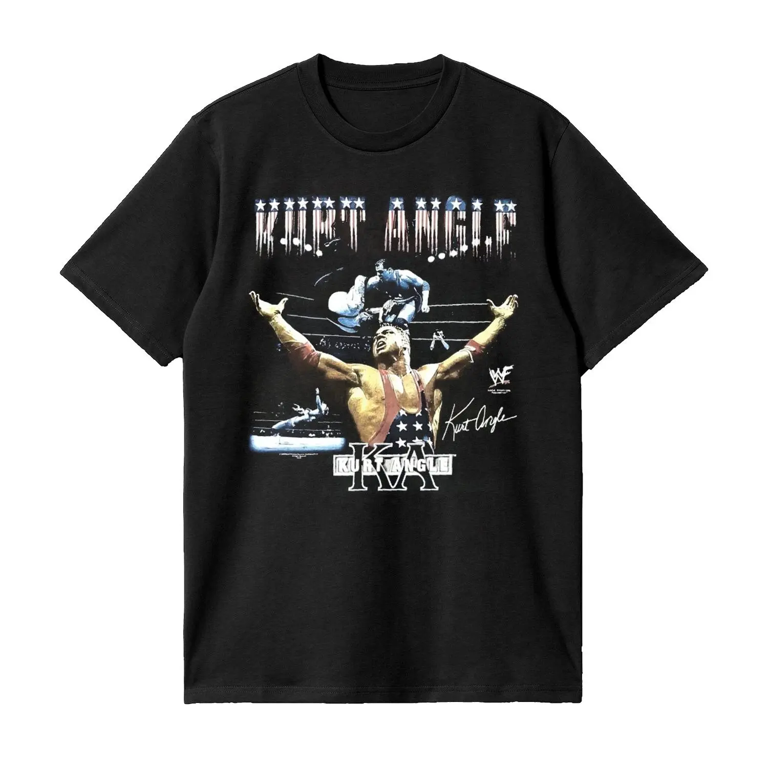 Kurt Angle Rare Vintage Y2K WWF It's True T Shirt