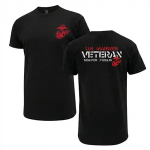 Marine Corps USMC U.S. MARINES VETERAN 2-SIDED TEE, Marine Corps Shirt, USMC Veteran Shirt, Marine Corps Apparel, USMC Shirts for Men