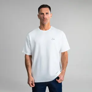 Cumulus Drop Script T-Shirt - White