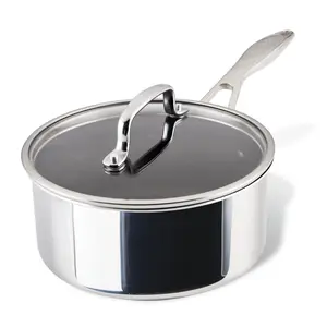 3-Quart ScratchDefense™ C1 Nonstick Sauce Pan with Lid