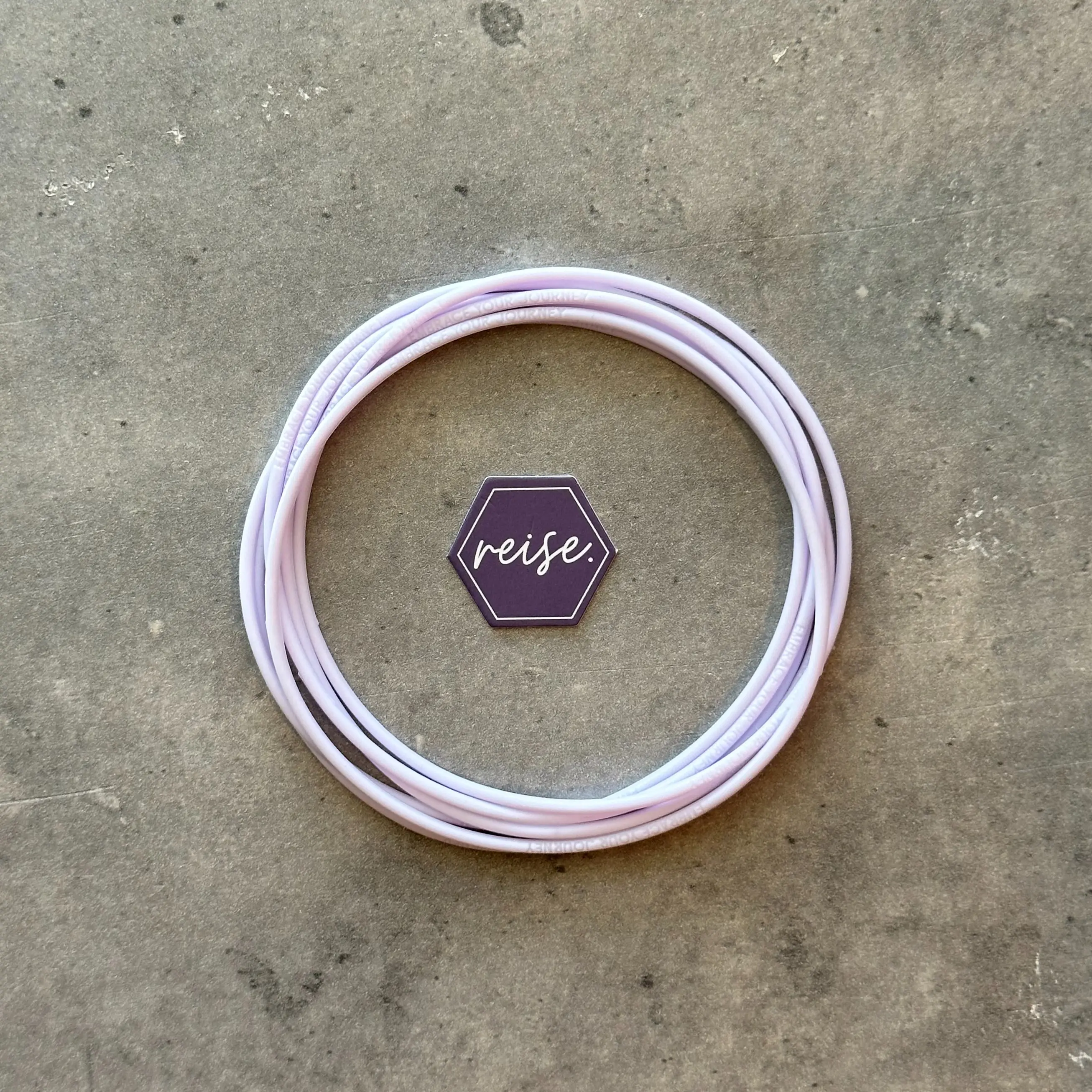 Solid Color Stack - NEW COLOR: Lavender Veil / Ultra Pale Lavender Bracelet Stack / Silicone Jelly Bracelets