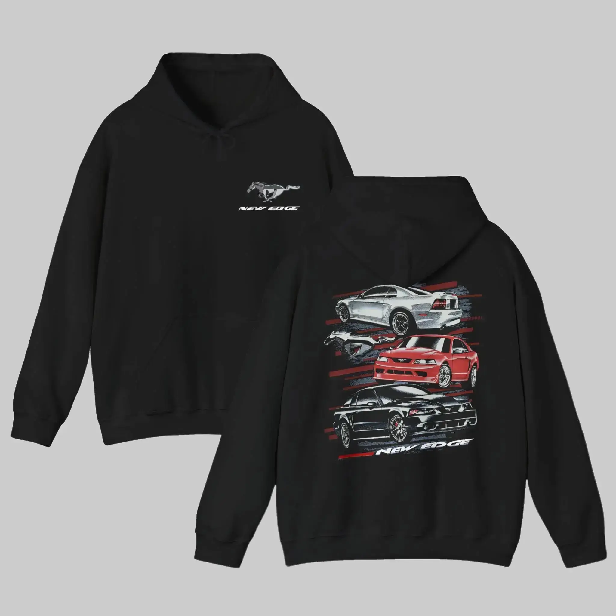 Vintage Classic American Muscle Car Graphic Hoodie Unisex Autumn Streetwear Pullover Auto Racing Sweatshirt Trending Car Themed Apparel Gift