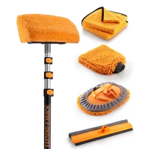 Car Wash Kit with 12 feet Extension Pole - The Ultimate Car, RV, Truck Washing Kit