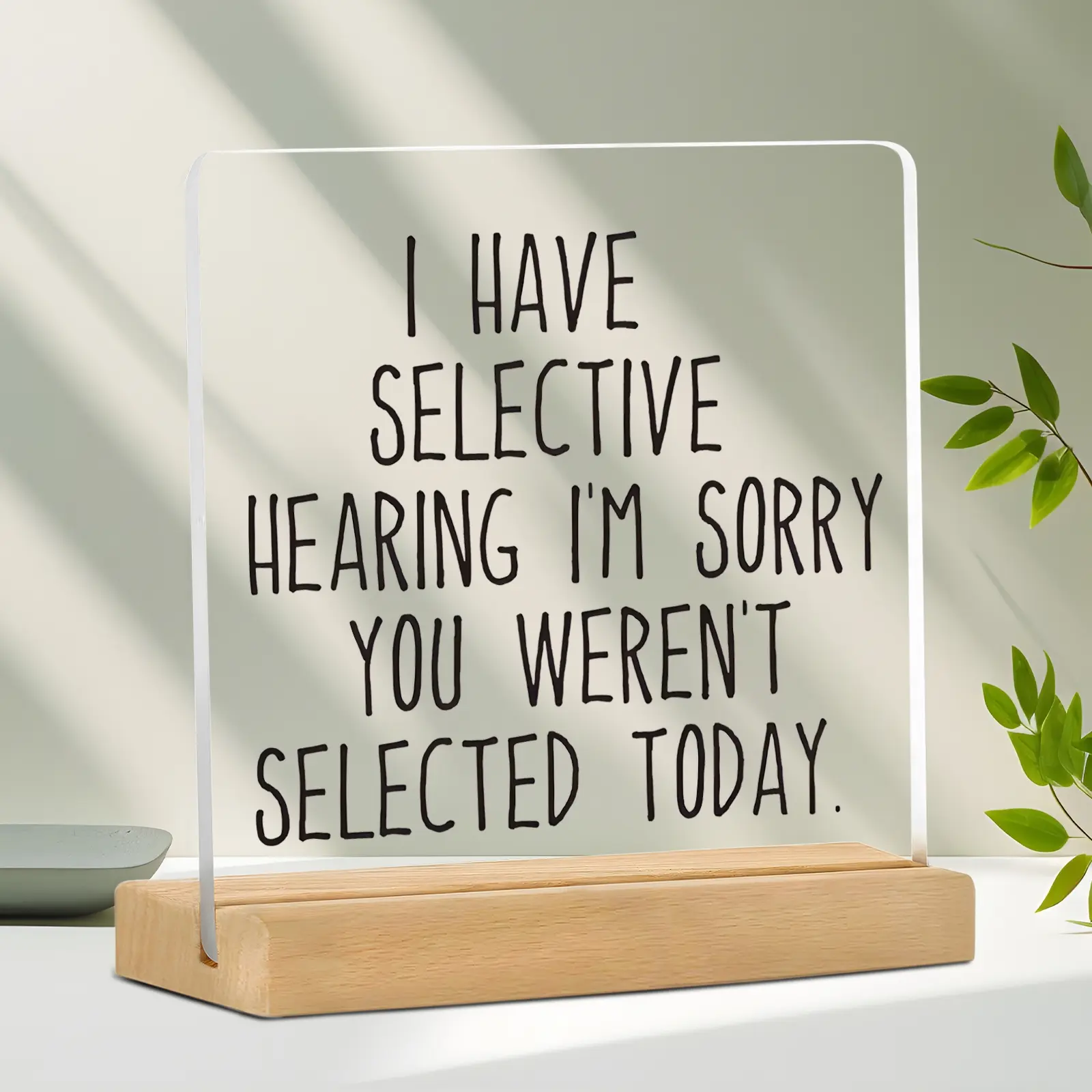 Acrylic Office Desk Quote Sign, Inspirational Gift for Men & Women, Minimalist Office Home Decor, Positive Affirmation Desktop Decoration, Acrylic Plaque Sign, Desk Signs