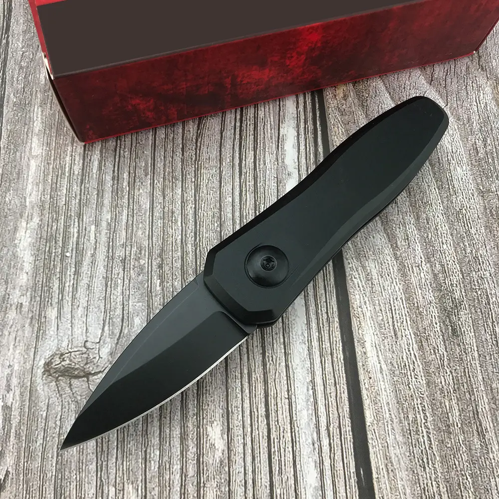 K7500 AUTO small tactical folding knife, aviation aluminum alloy handle, high hardness blade, outdoor camping driving survival EDC knife, total length 12.8 cm, weight 53 grams, best gift.