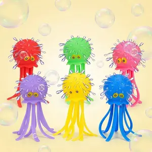 6 Pcs Octopus Water Balls Bath Toy, Sensory Stress Relief Floating Pool Beach Bathtub Toy Reusable Water Bomb Splash Balls, Christmas and Easter Goodie Bag Fillers for Baby Toddler Kids