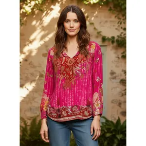 Silk Janessa Fuschia Top