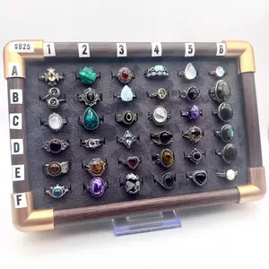 All Natural Stone Rings Live Sale - Assorted Colors & Styles for Unique Jewelry Lovers