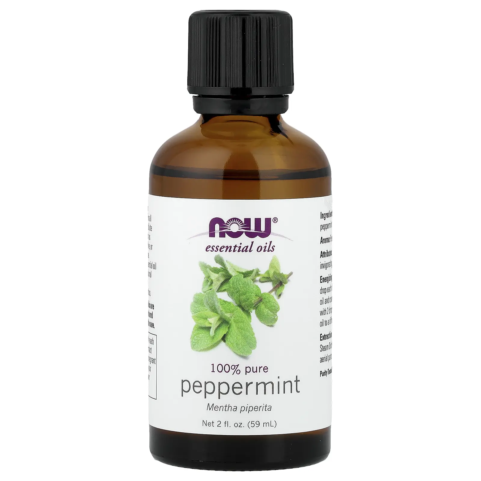 NOW Foods Essential Oils, Peppermint, 2 fl oz (59 ml) NOW Foods Essential Oils, Peppermint, 2 fl oz (59 ml)