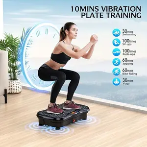 Electromagnetic Massage Vibration Plate Exercise Equipment 200 Speed Adjustable 330 lbs Weight Capacity Portable Storage for Women Men Home Fitness vibration  plate