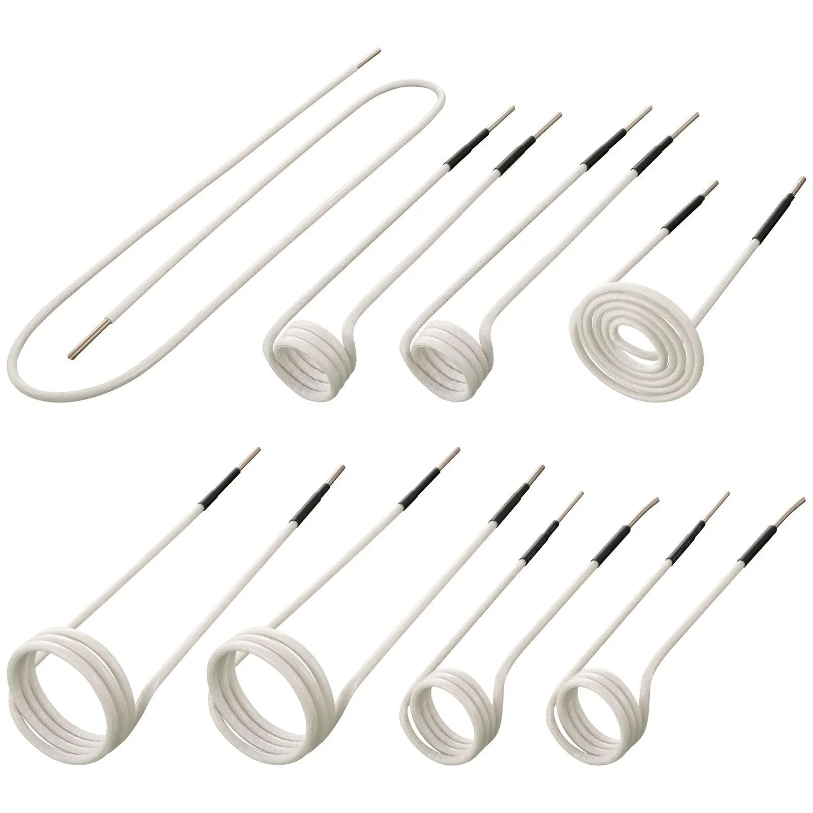 【Summerfinds】VEVOR Induction Heater Coil Kit 8PCS Most Used Induction Heater Coils with Varying Lengths, Heat Resistant Induction Heater Tool with Flexibility and Long Lifespan For Removing Rusty Bolts and Nuts