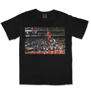 Graphic Tees - Michael Jordan v4 Graphic Tee Streetwear Outfit, Cool Gifts For Basketball Fans Crewneck Summer Cotton Menswear