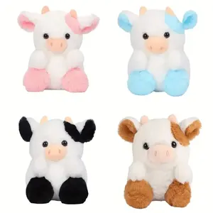 Adorable 7.87in Colorful Strawberry Dairy Cow Plush Toy - Perfect Birthday Christmas Gift for Kids & Room Decor! #HYJ