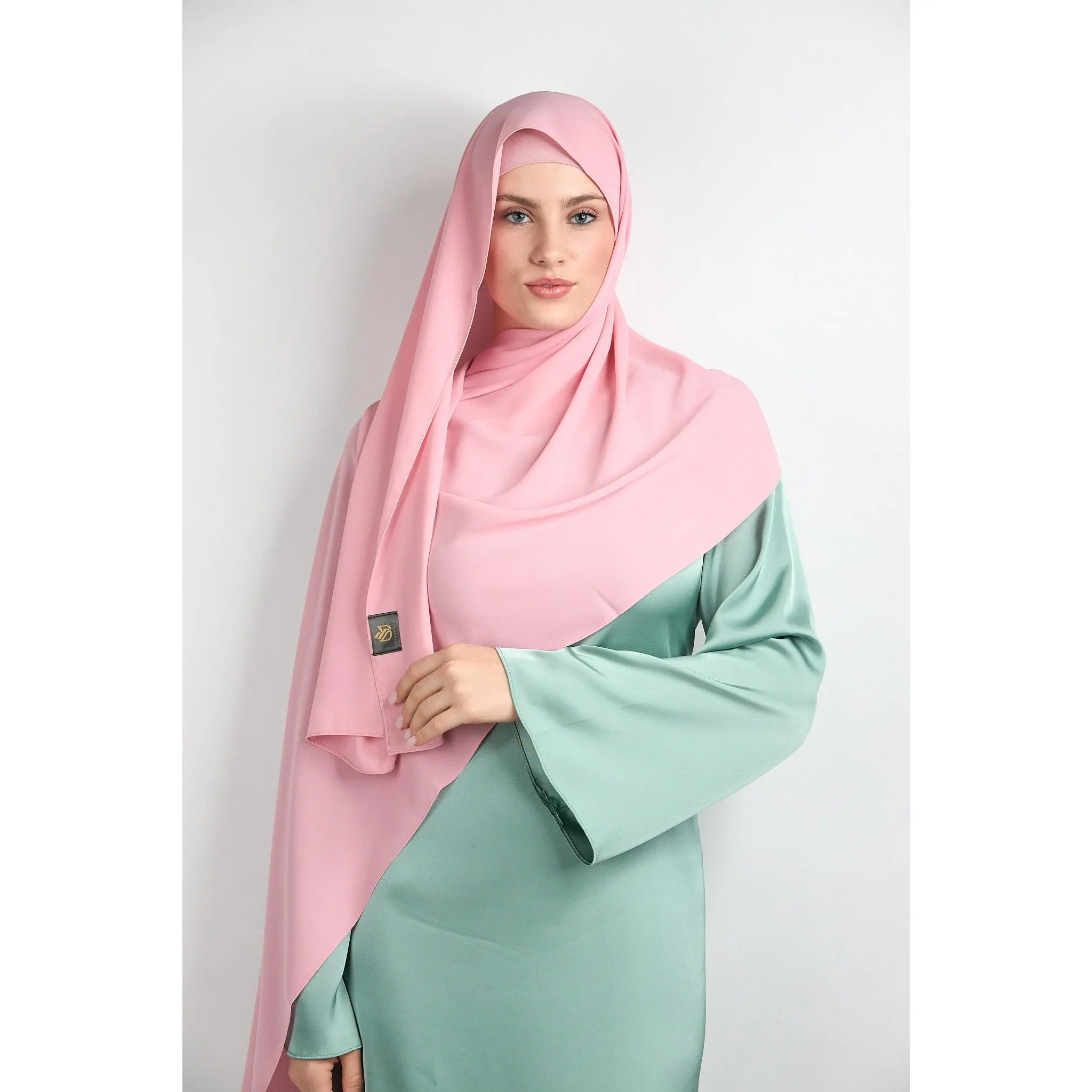 Diamond Chiffon with Matching Undercap Pink#2