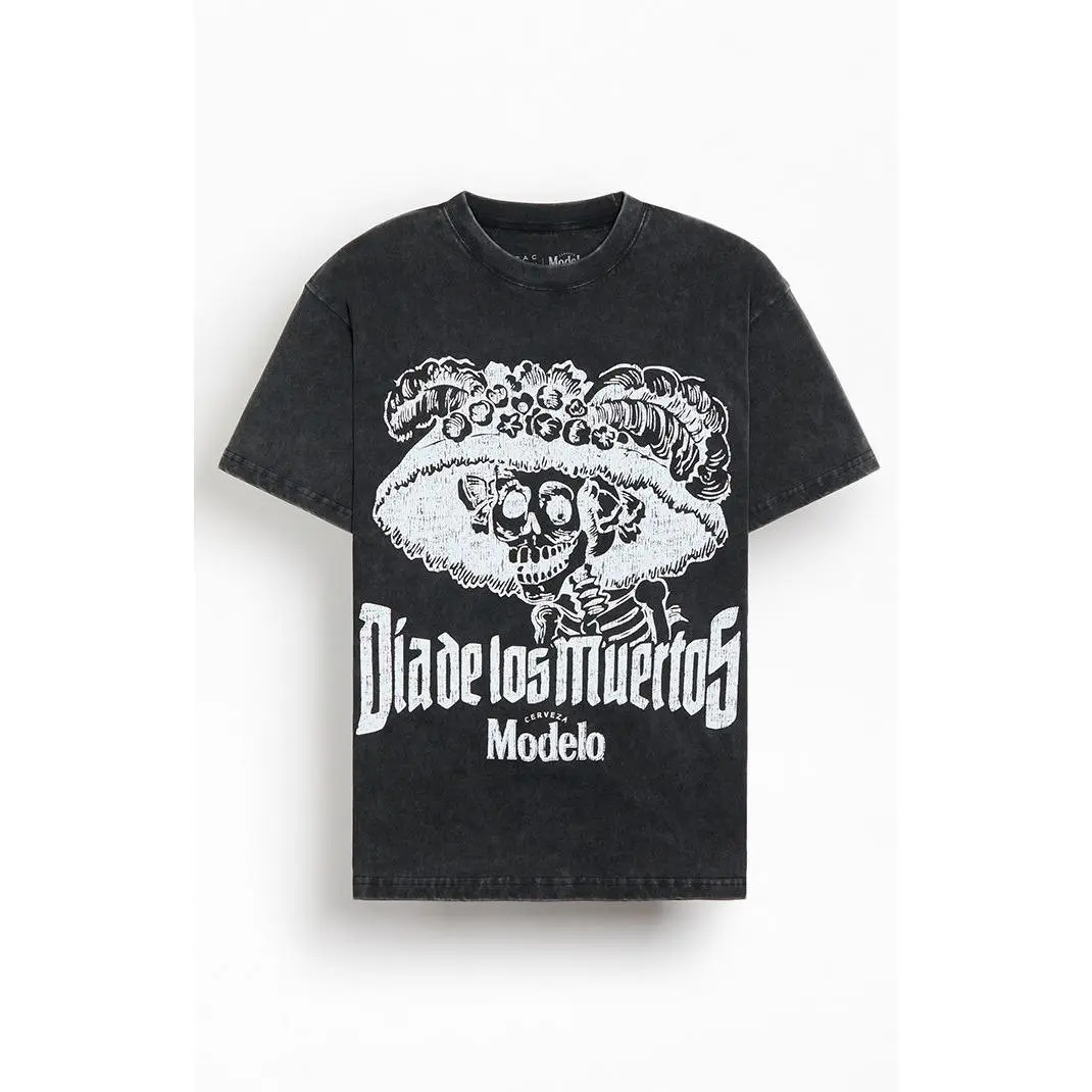 Modelo Men's La Catrina Dia De Los Muertos T-Shirt - Multicolor