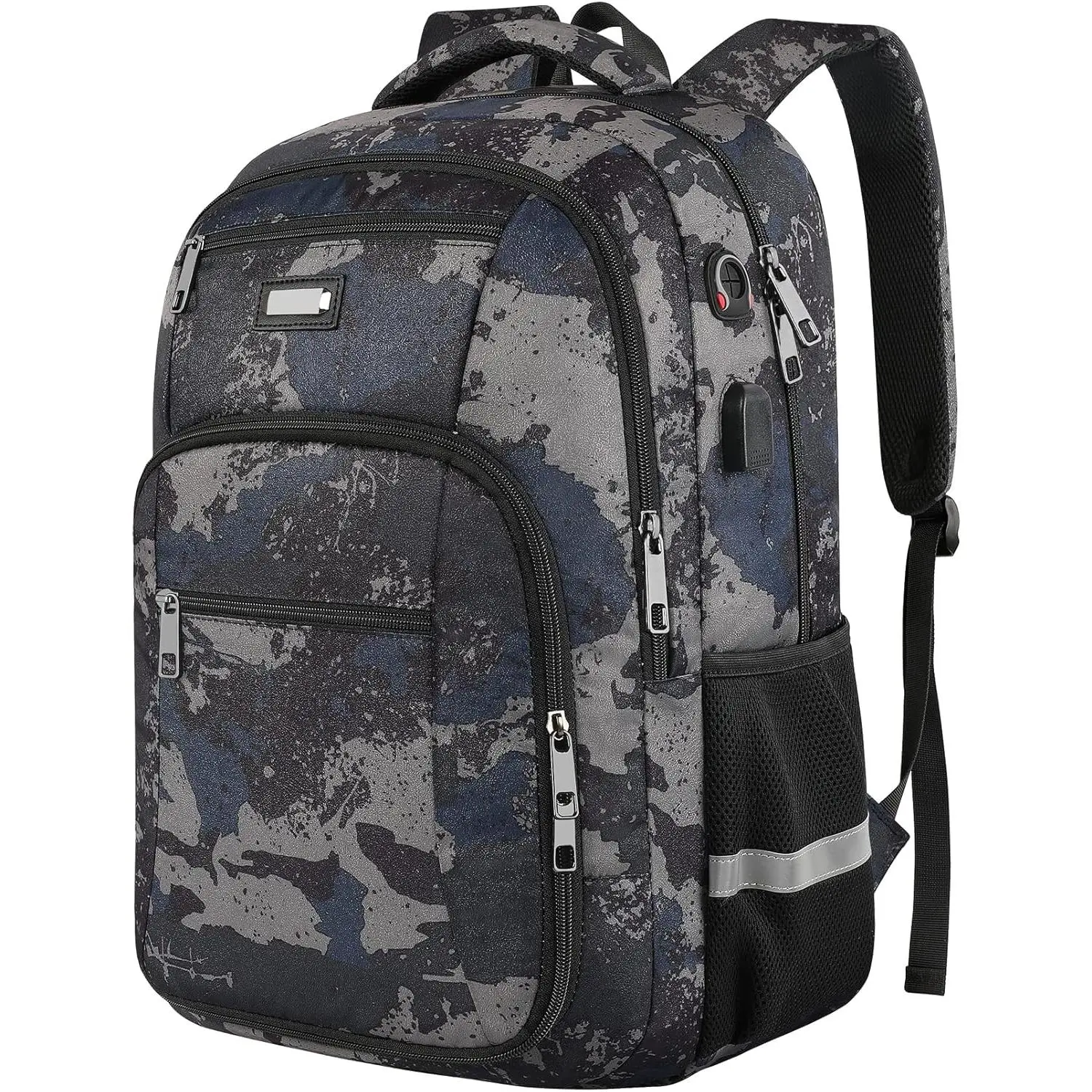 Laptop Backpack for Men, Extra Large Travel Backpack with USB Charging Port, TSA Friendly Anti Theft Water-Resistant Bag Daypack for Work, Daily Computer Bookbag Fits 17 Inch Laptop Backpack