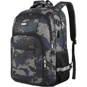 Laptop Backpack for Men, Extra Large Travel Backpack with USB Charging Port, TSA Friendly Anti Theft Water-Resistant Bag Daypack for Work, Daily Computer Bookbag Fits 17 Inch Laptop Backpack