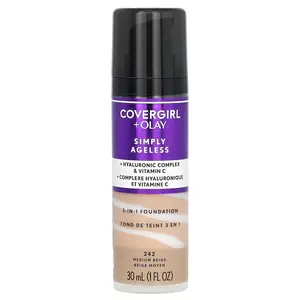 Covergirl Olay Simply Ageless, 3-in-1 Foundation, 242 Medium Beige, 1 fl oz (30 ml)