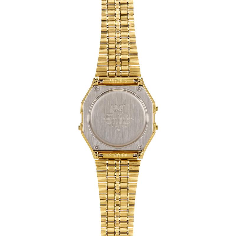 Casio A158 Series Watch in Metal Gold & Green